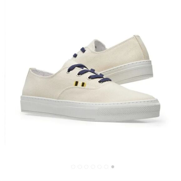 NWT APRIX leather and canvas shoe with dust bag made in Portugal - Picture 6 of 16